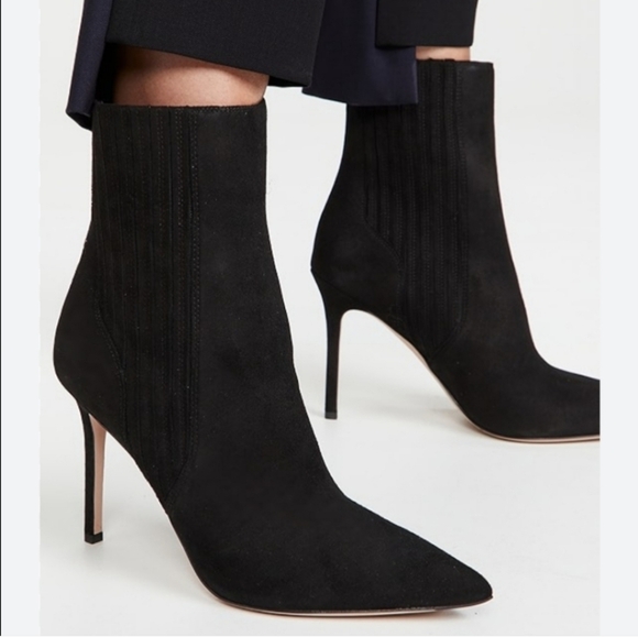 Veronica Beard LisaBlack Heeled Boots with Stiletto Heel